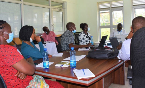 Kisumu National Polytechnic Staff during a training on how to use the e-learning platform