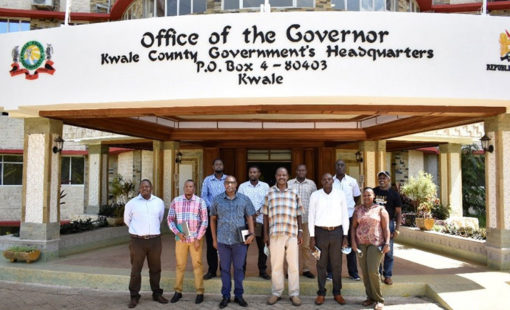 KIBHT staff at Kwale County Government Head Office.