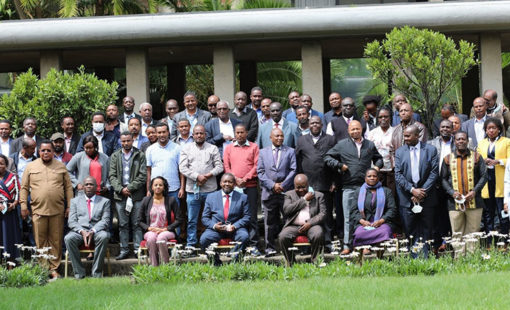 Participants Group Photo after the opening session of the EASTRIP Technical Advisory Meeting in Addis Ababa, Ethiopia.