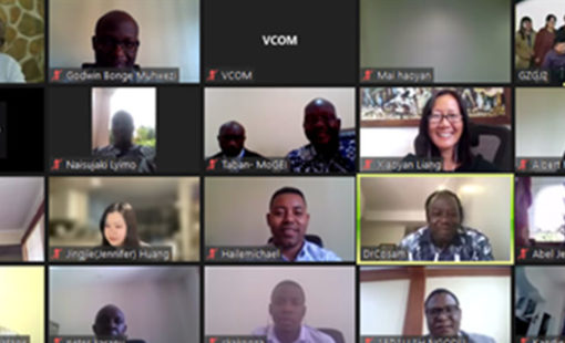 Participants during the Webinar on Improving Management of Vocational Colleges